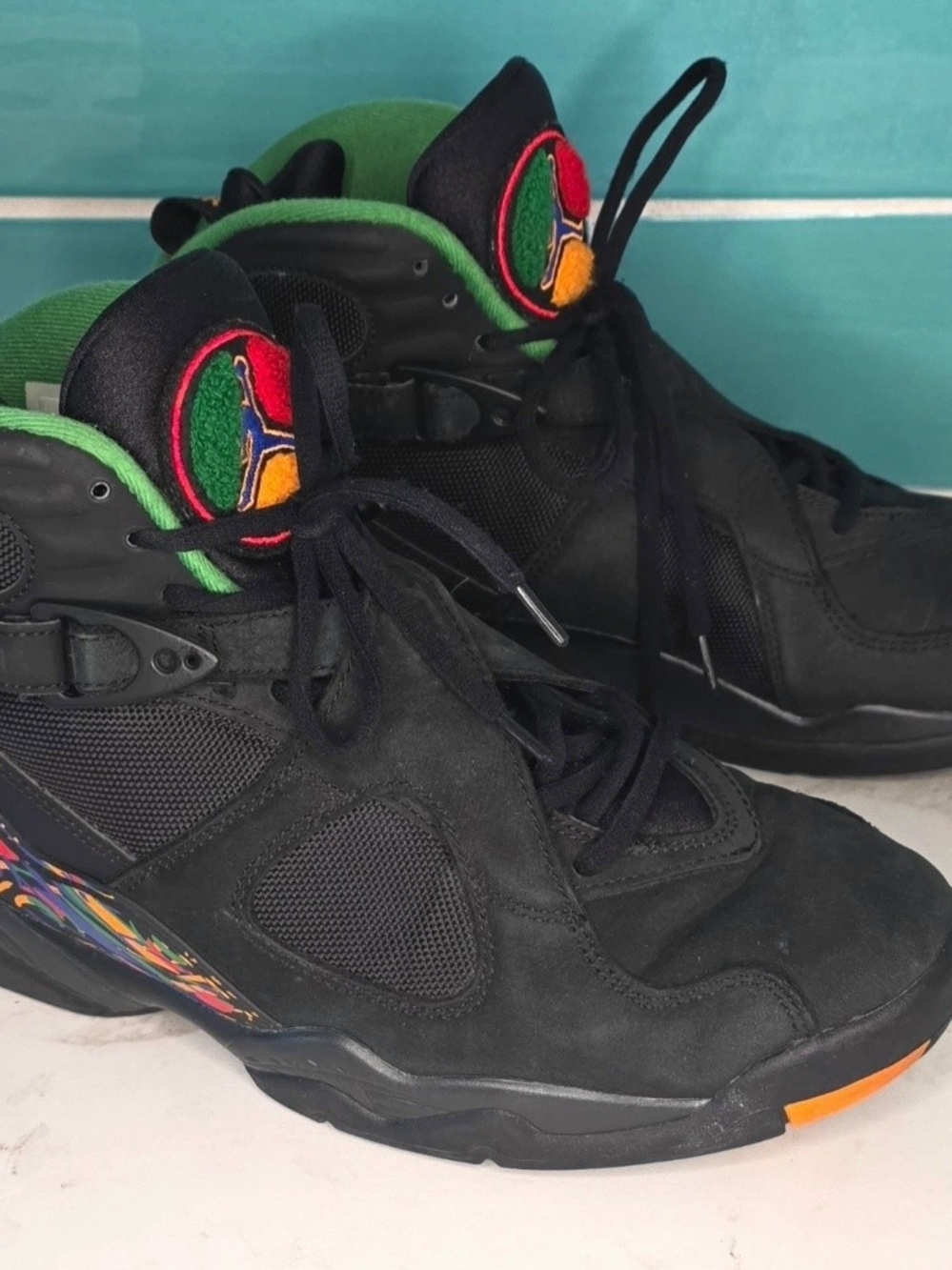 Jordan Air Jordan 8 Retro Tinker Air Raid Black/Green Men's US 8 305381-004